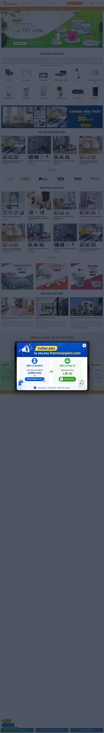 Mẫu Website Nội Thất 28 Giá Rẻ