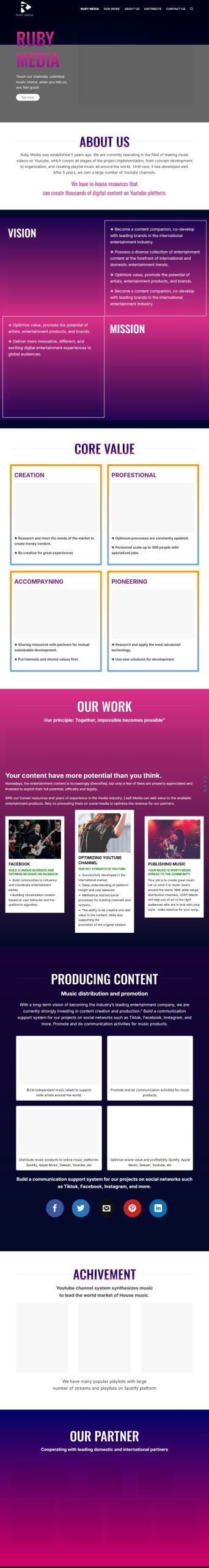 Mẫu Website Giới Thiệu Công Ty