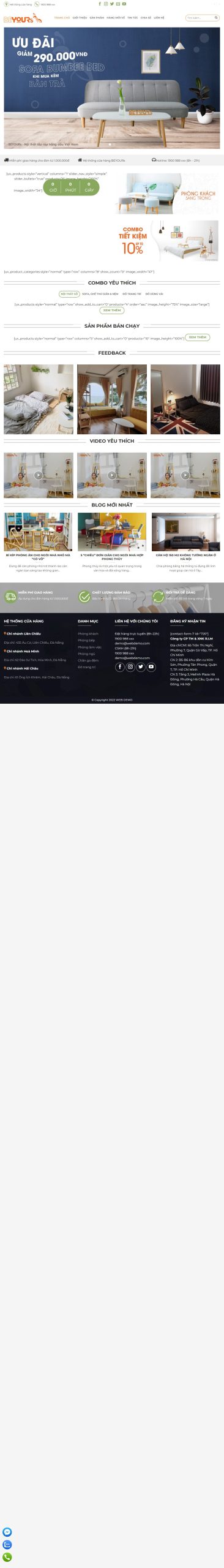 Mẫu Website Nội Thất 31 – Nội Thất Trang Trí – Shop Online