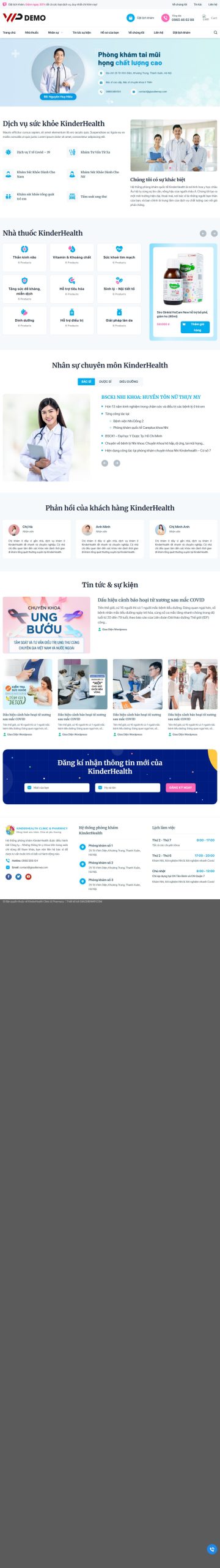 Mẫu Website Thẩm Mỹ Viện 6 – Phòng Khám Làm Đẹp