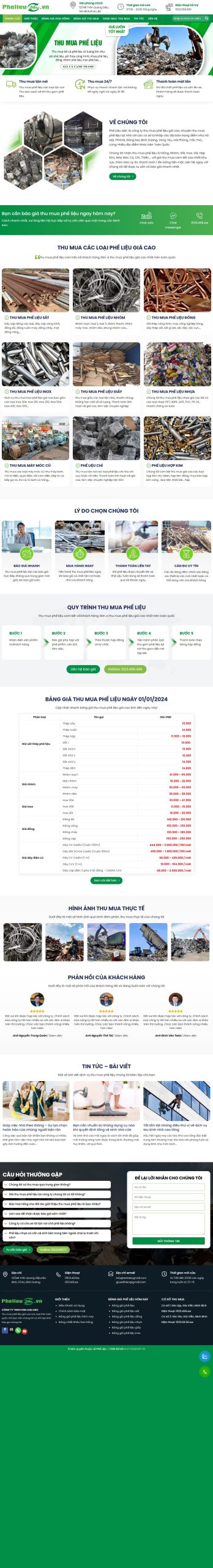 Mẫu Website Vechai