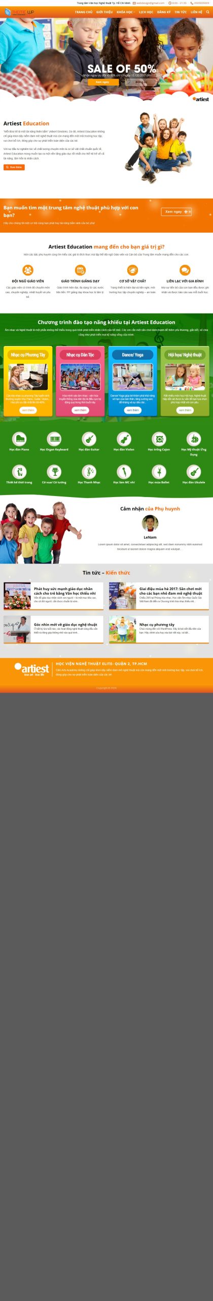 Mẫu Website Giáo Dục Anh Ngữ 08 – Trung Tâm Tiếng Anh