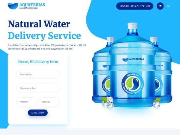 Mẫu Website Aqua – Cài Đặt Sẵn – 399k.org