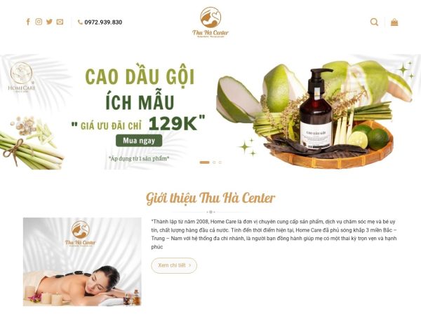 Mẫu Website Babycare – Cài Đặt Sẵn – 399k.org