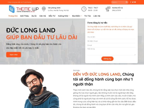 Mẫu Website Bất Động Sản – Dự Án Nhà Đất – Cài Đặt Sẵn – 399k.org