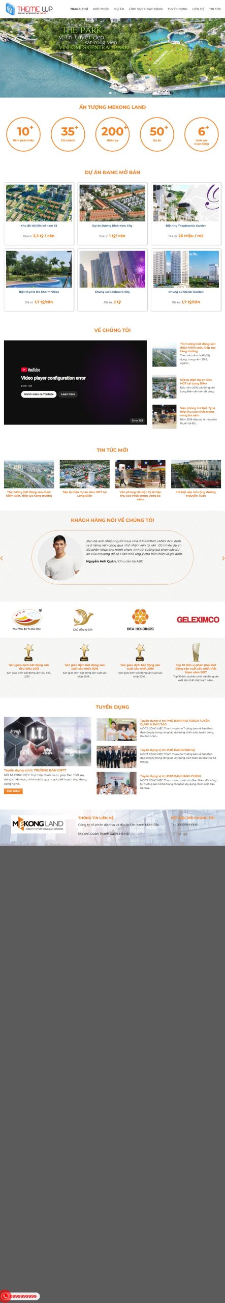 Mẫu Website Bất Động Sản 18