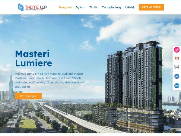 Mẫu Website Bất Động Sản – Dự Án Nhà Đất – Cài Đặt Sẵn – 399k.org