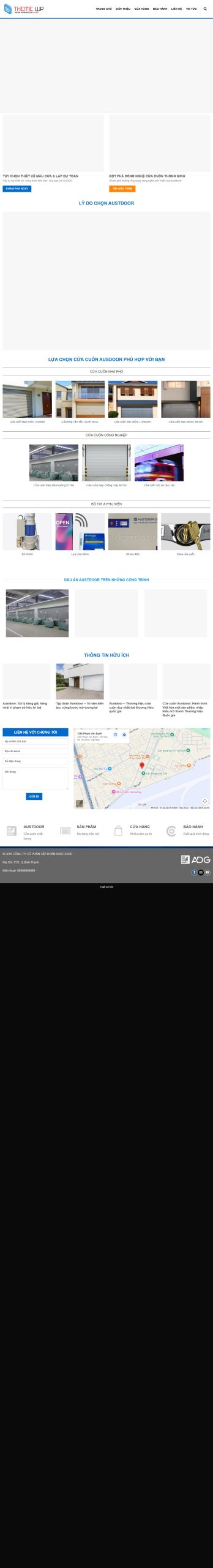 Mẫu Website Cửa Nhôm Kính – Vật Liệu Xây Dựng