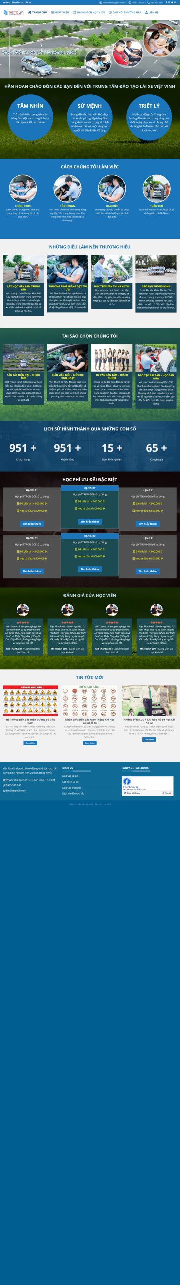Mẫu Website Dạy Lái Xe 02 – Đào Tạo Lái Xe