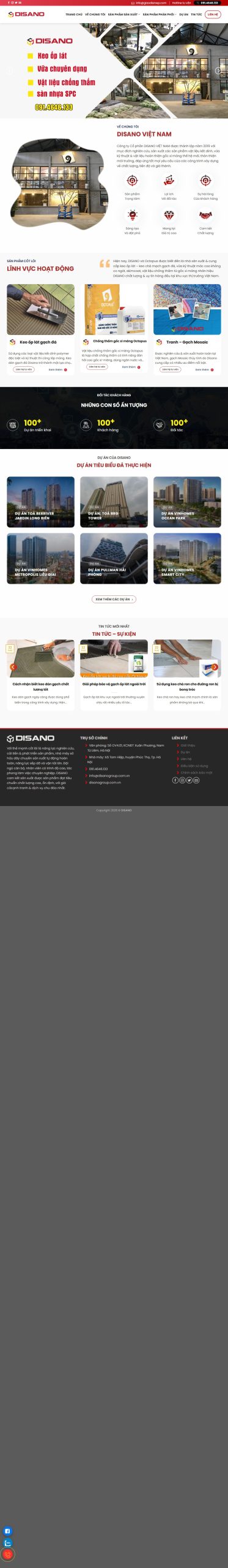 Mẫu Website Disa
