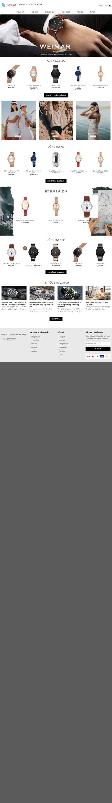 Mẫu Website Bán Đồng Hồ Cao Cấp 02 – Shop Online