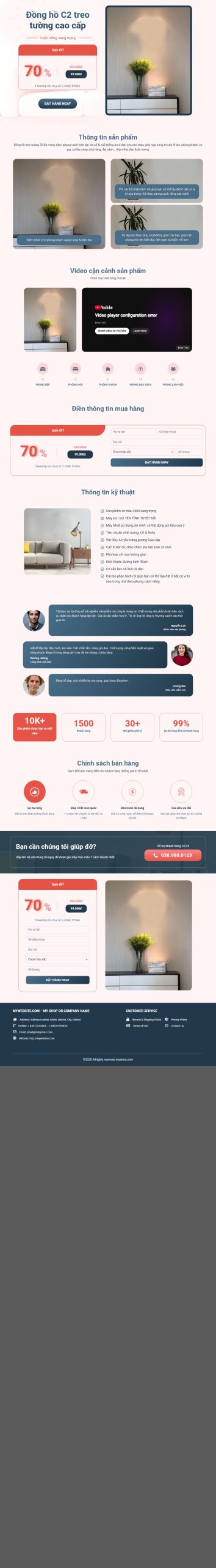 Mẫu Website Bán Đồng Hồ Cao Cấp 02 – Shop Online