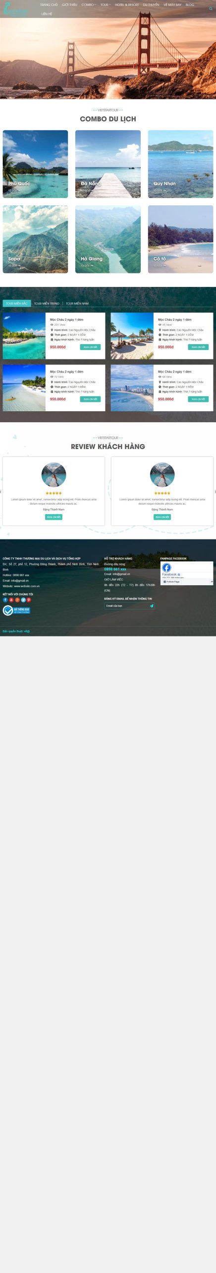 Mẫu Website Du Lịch 14 – Travel