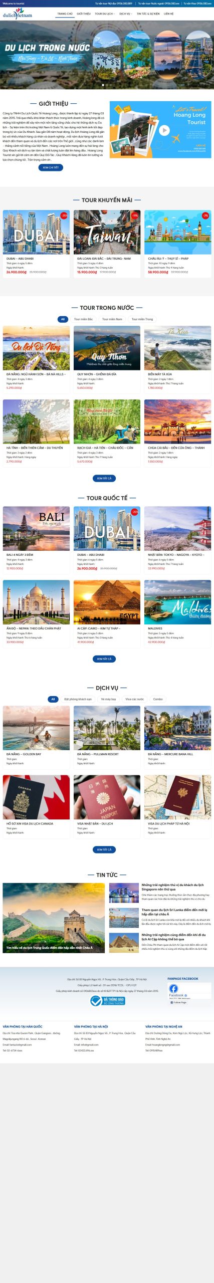 Mẫu Website Du Lịch 16 – Travel