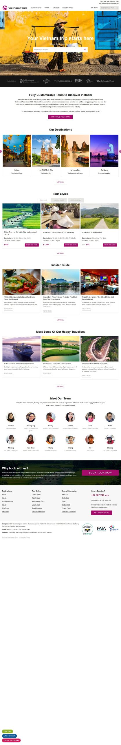 Mẫu Website Du Lịch 18 – Tour Du Lịch