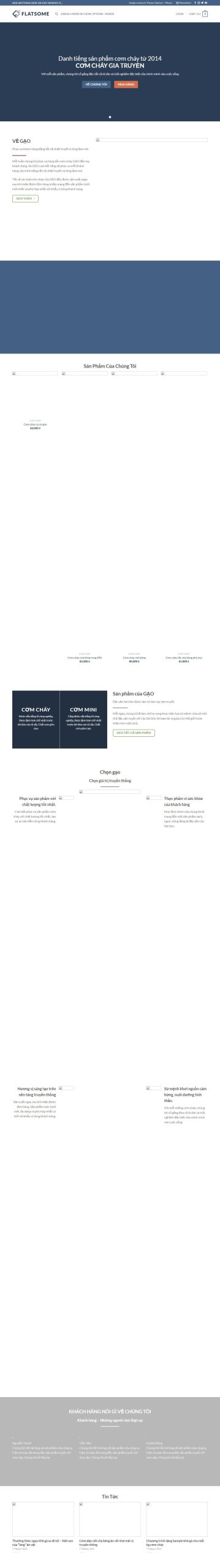 Mẫu Website Cơm Chay