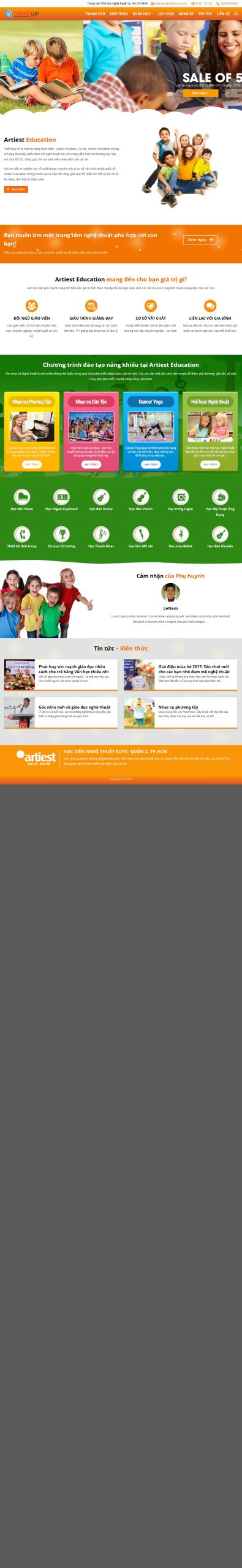 Mẫu Website Giáo Dục Anh Ngữ 08 – Trung Tâm Tiếng Anh