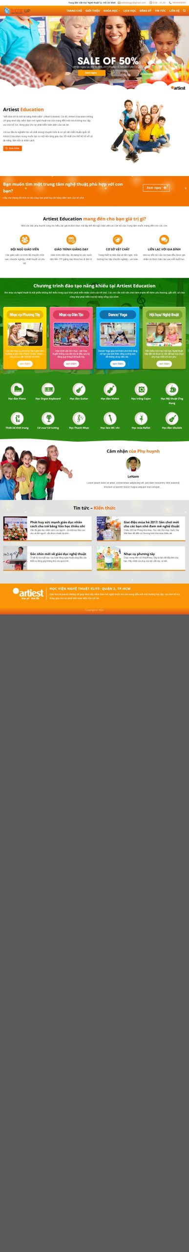 Mẫu Website Giáo Dục Anh Ngữ 08 – Trung Tâm Tiếng Anh