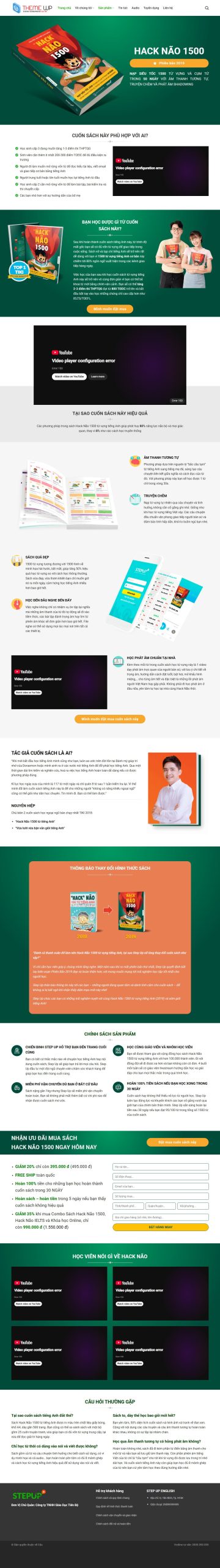 Mẫu Website Giáo Dục Anh Ngữ 08 – Trung Tâm Tiếng Anh