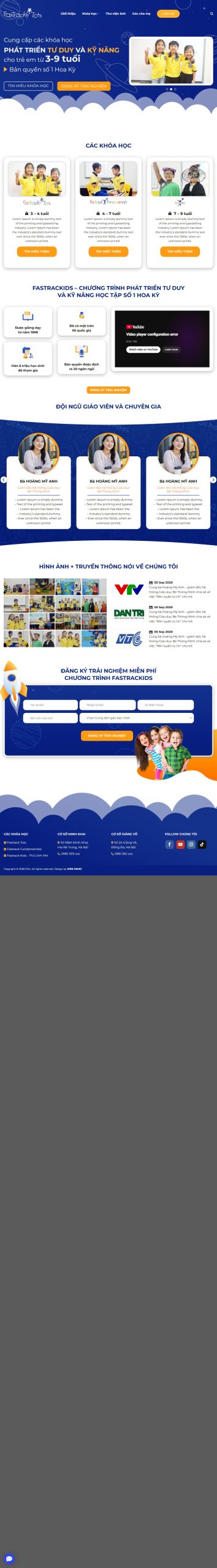 Mẫu Website Giáo Dục Anh Ngữ 08 – Trung Tâm Tiếng Anh