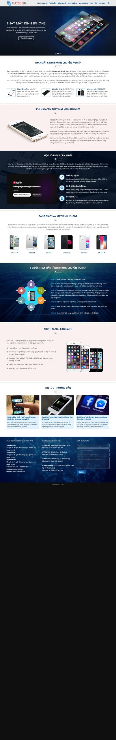 Mẫu Website Ifix
