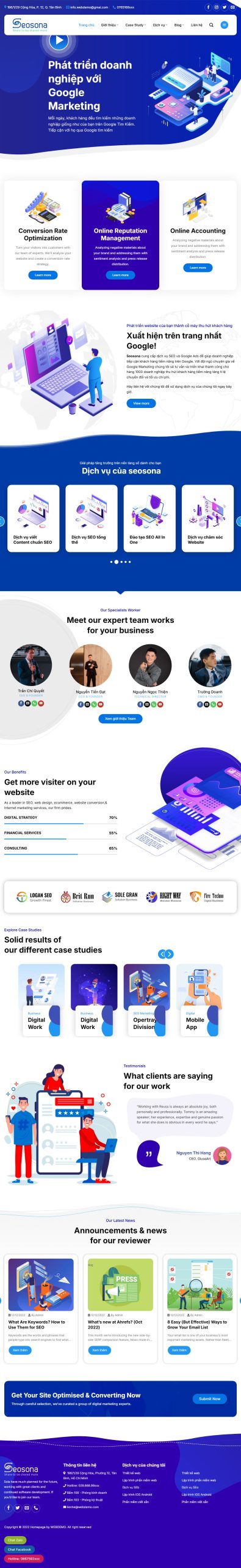 Mẫu Website Jagency 012