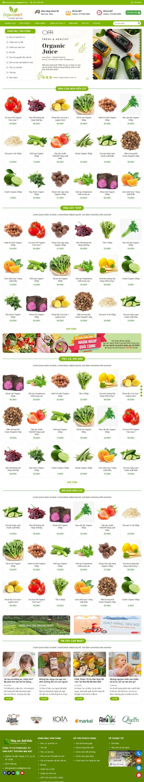 Mẫu Website Qabansanphamorganict