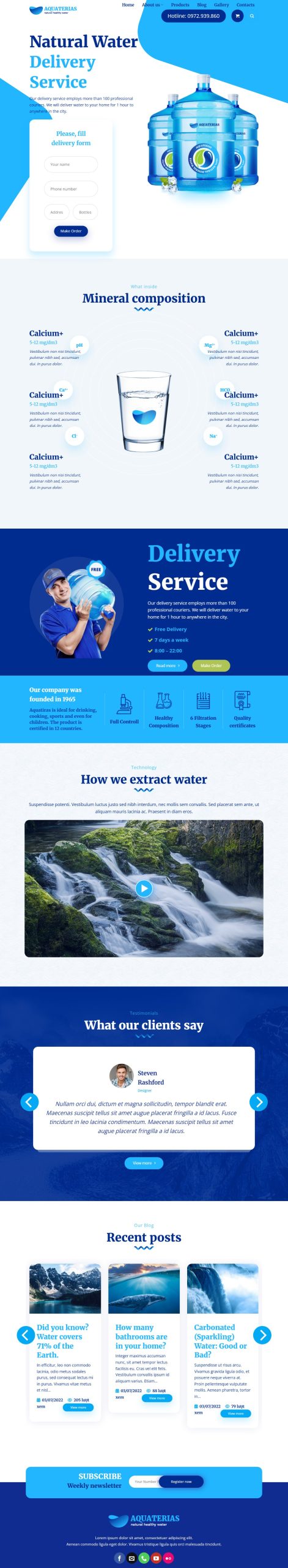 Mẫu Website Qaquamauthemewpcom 4