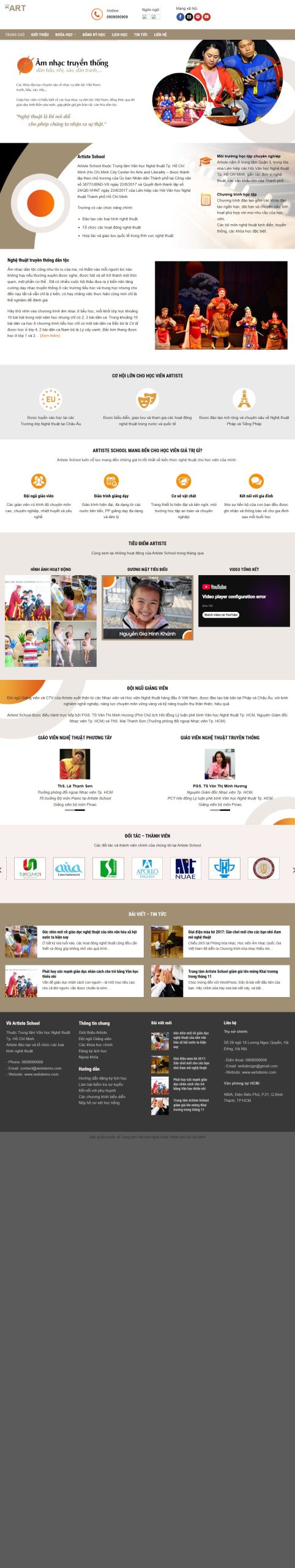 Mẫu Website Sart