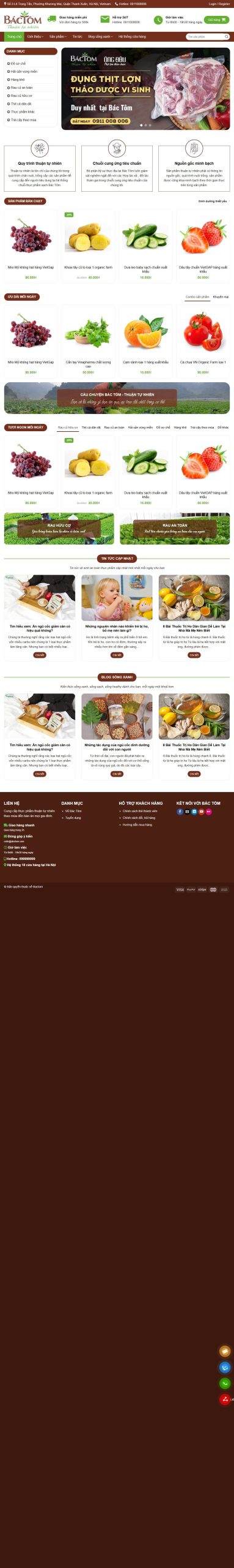 Mẫu Website Bán Tạp Hóa – Shop Online
