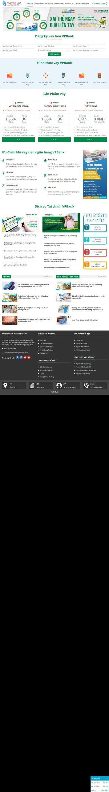 Mẫu Website Vpbank