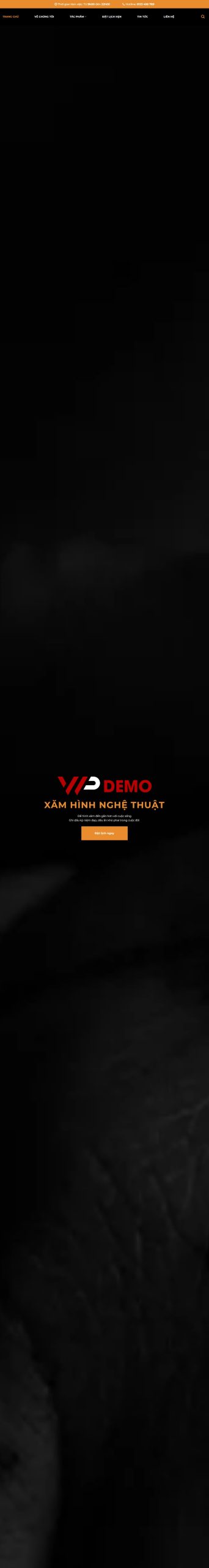Mẫu Website Trung Tâm Xăm Hình Tattoo – Thẩm Mỹ