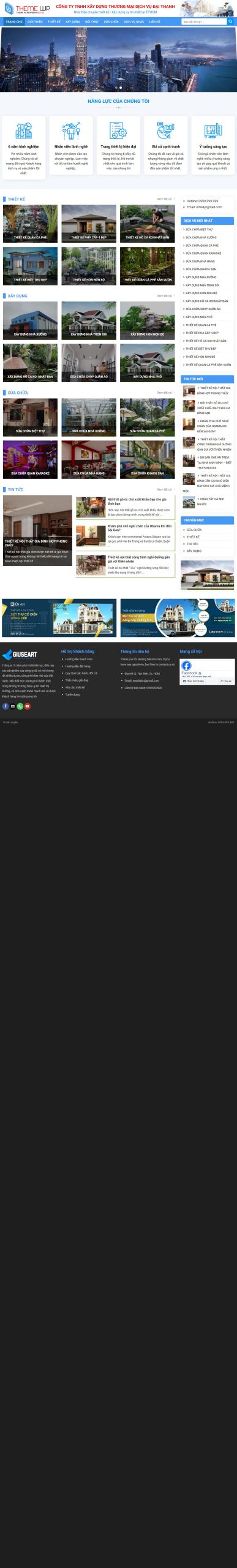 Mẫu Website Xây Dựng 02
