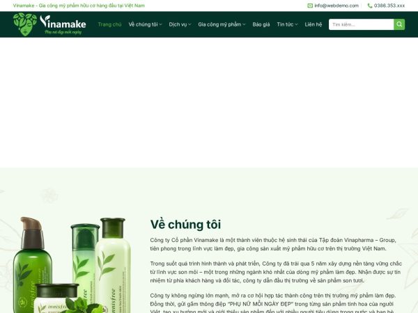 Mẫu Website Bán Mỹ Phẩm 02 – Shop Online – Cài Đặt Sẵn – 399k.org (Mẫu 2)