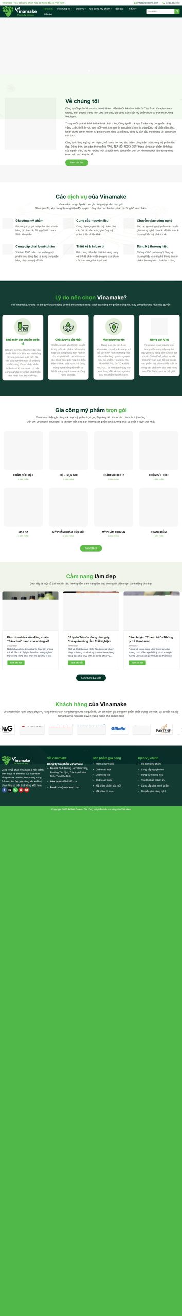Mẫu Website Bán Mỹ Phẩm 02 – Shop Online