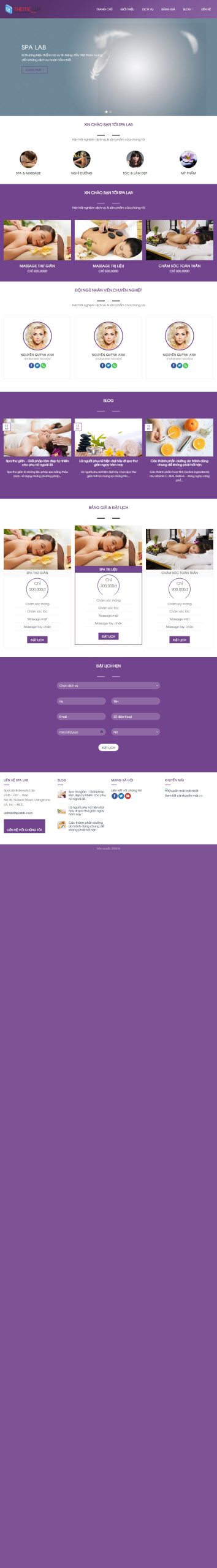 Mẫu Website Spa Làm Đẹp 03 – Shop Online