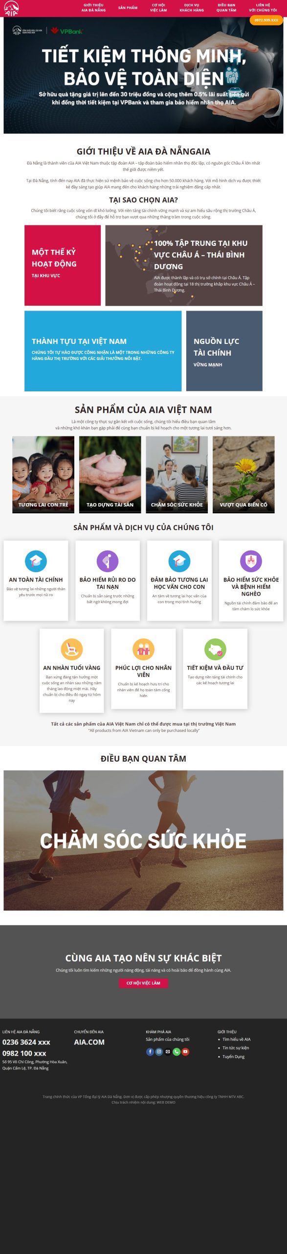 Mẫu Website Bán Bảo Hiểm – Tư Vấn Bảo Hiểm