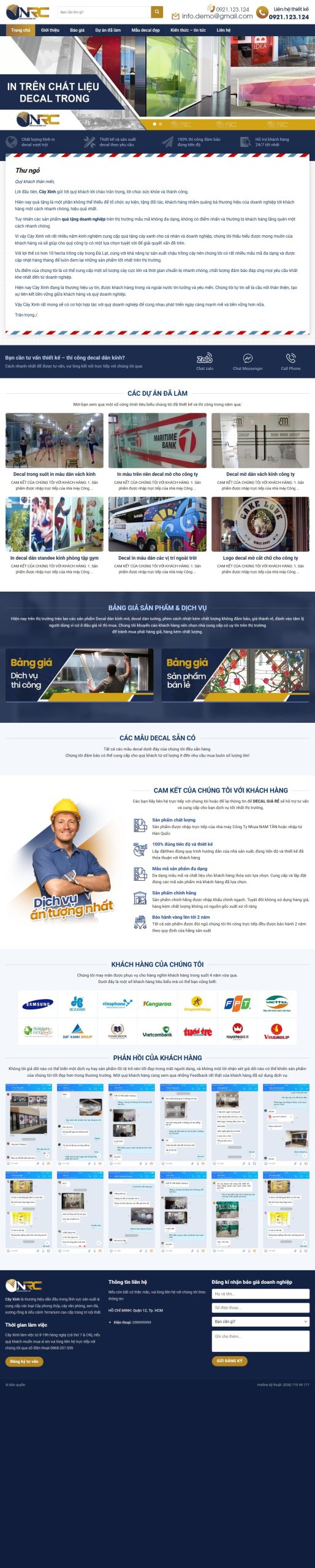 Mẫu Website Dịch Vụ In Bạt Decal – In Ấn Quảng Cáo