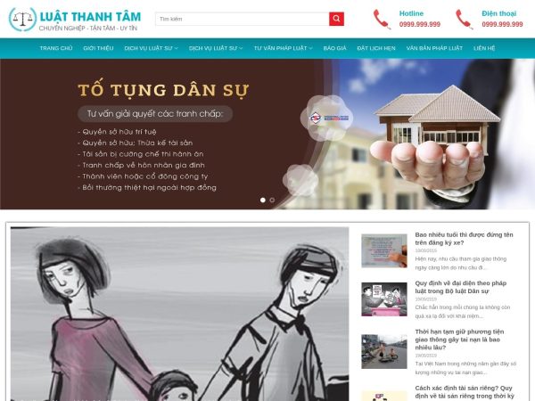 Mẫu Website Luật Sư 04 – Dịch Vụ Pháp Lý – Cài Đặt Sẵn – 399k.org