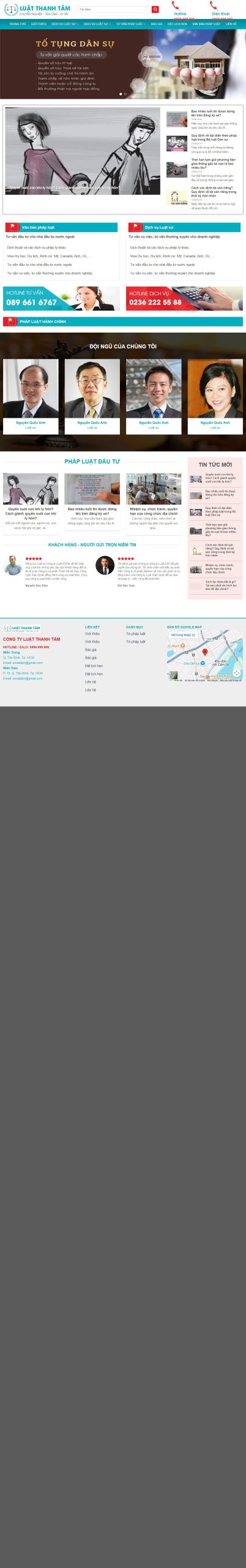 Mẫu Website Luật Sư 04 – Dịch Vụ Pháp Lý