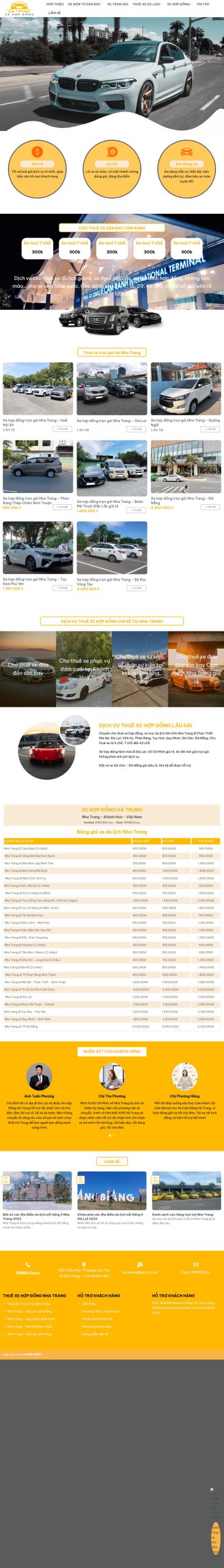 Mẫu Website Du Lịch Thuê Xe 6 – Travel