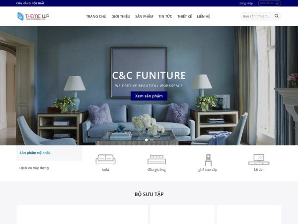 Mẫu Website Nội Thất 28 – Nội Thất Showroom – Shop Online – Cài Đặt Sẵn – 399k.org