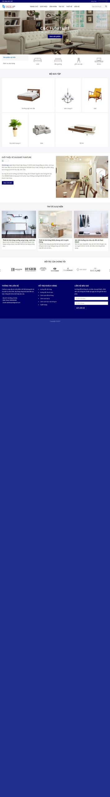 Mẫu Website Nội Thất 28 – Nội Thất Showroom – Shop Online