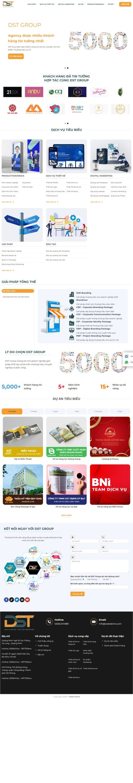 Mẫu Website Công Ty Marketing 3