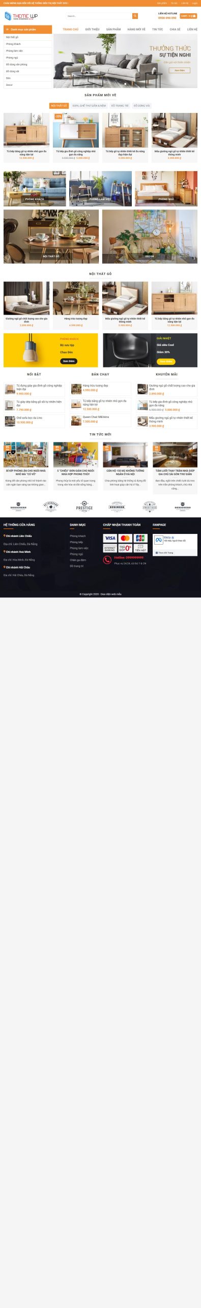 Mẫu Website Nội Thất Đồ Gỗ 15
