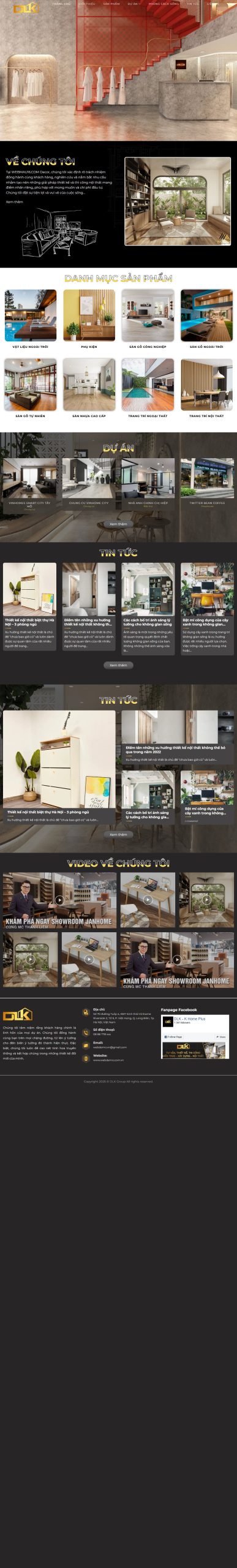 Mẫu Website Nội Thất 32
