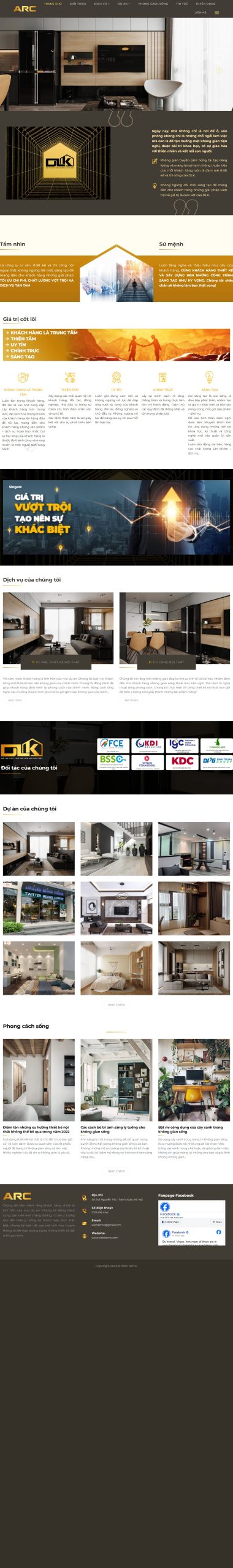 Mẫu Website Nội Thất 36