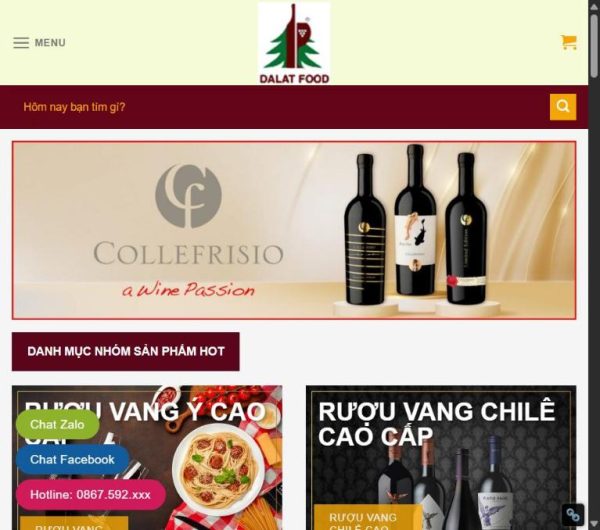 Mẫu Website Shop Rượu 2 – Cài Đặt Sẵn – 399k.org