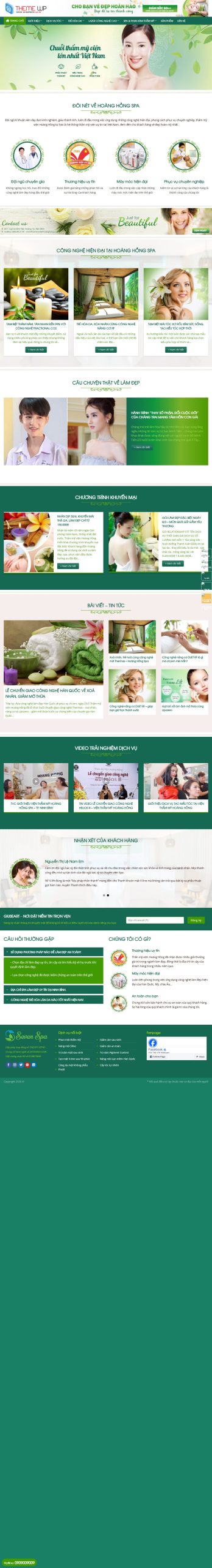 Mẫu Website Spa 3