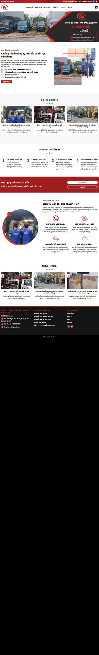Mẫu Website chuyennha